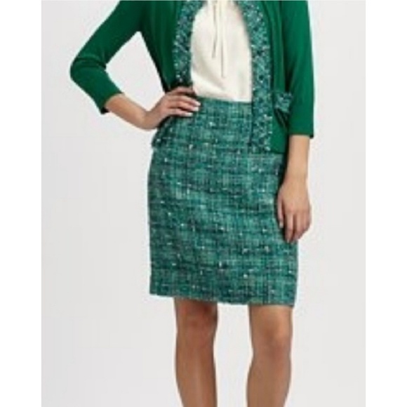 KARL LANGERFELD TWEED PENCIL SKIRT 🆕 - Picture 7 of 8